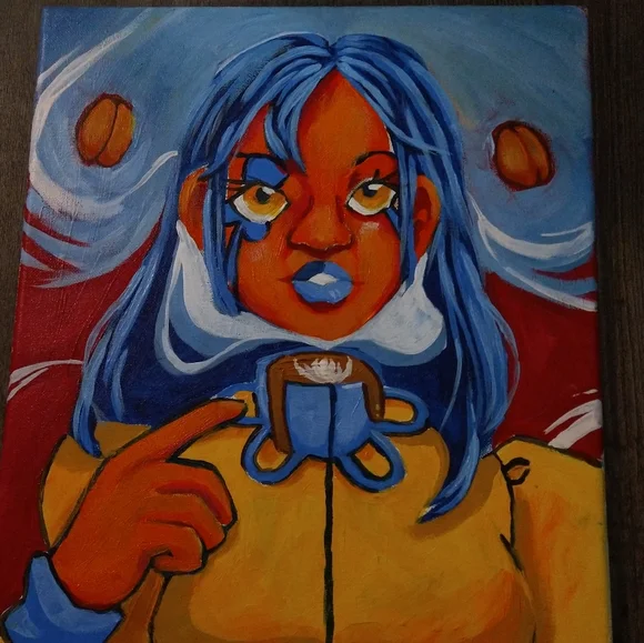 Painting: Alice in Coffeeland